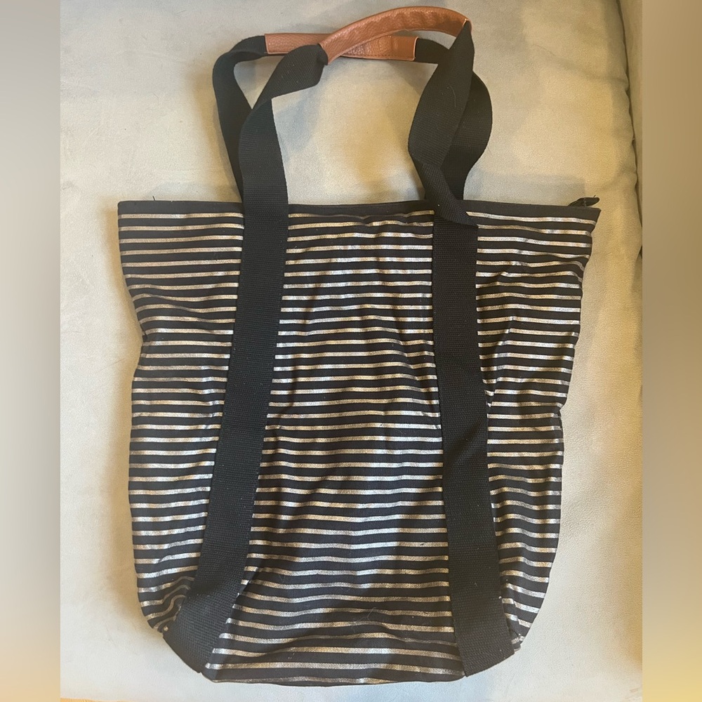 Tote bag from Bath & Body Works. Black with gold details.